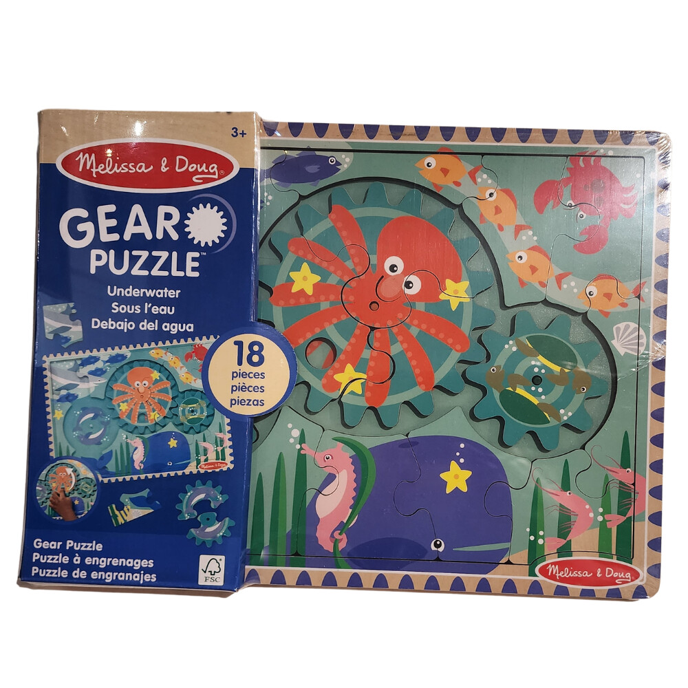 Underwater Wooden Gear Puzzle-18