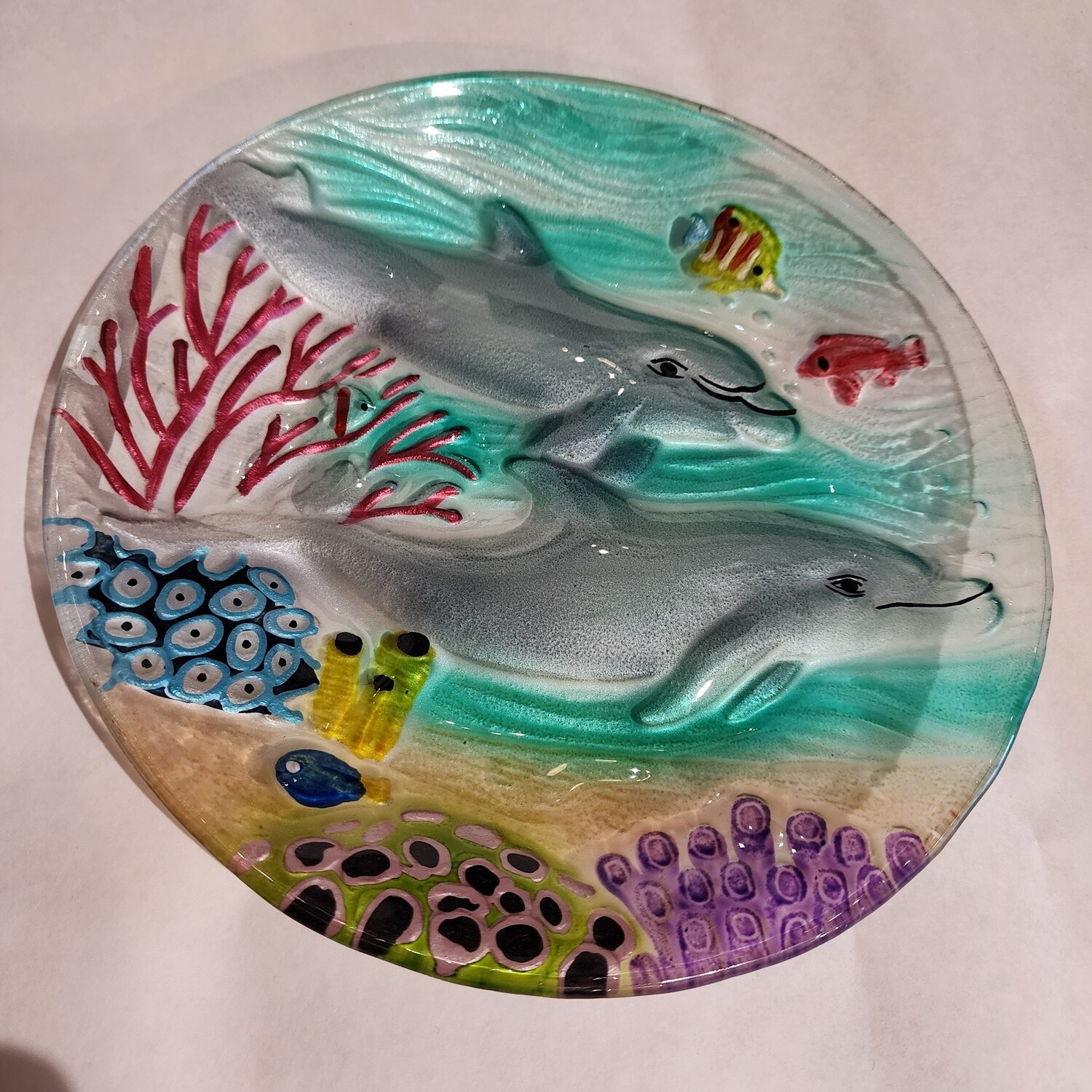 Plate Dolphin Paradise 8&quot;