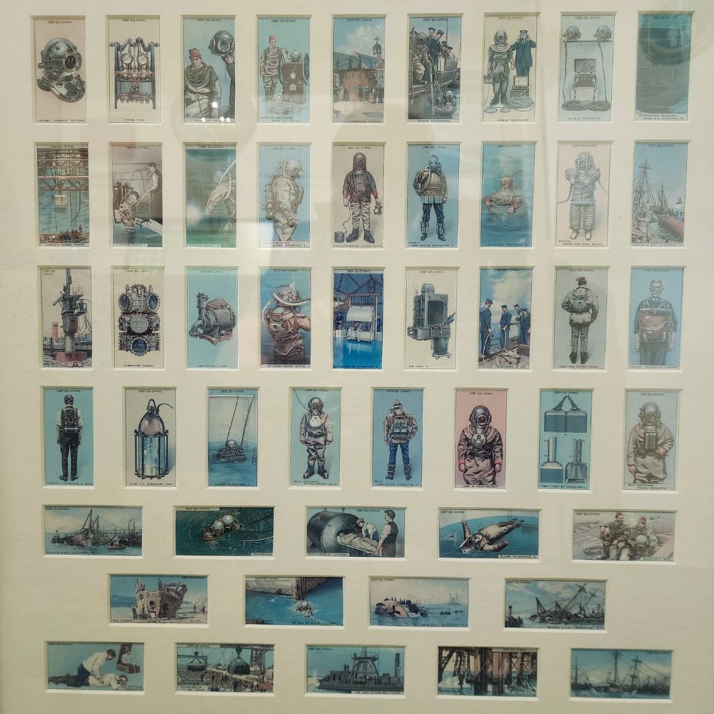 DIVE CARDS FRAMED