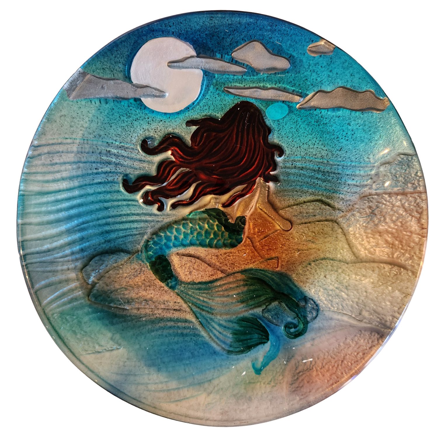 Plate Moonlight Mermaid 8&quot;