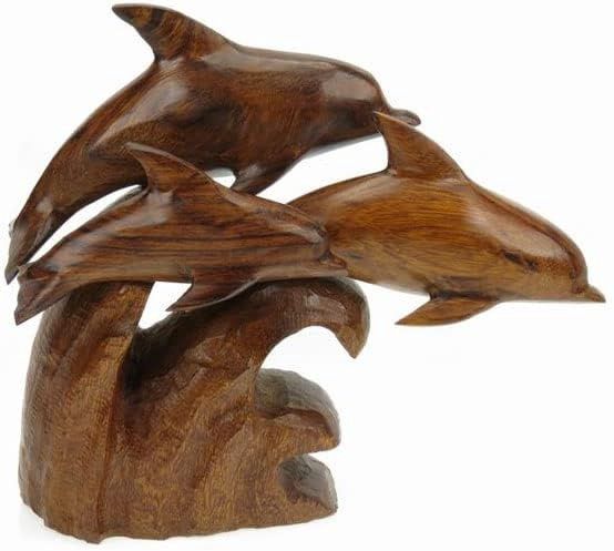 Wood Dolphin School 4&quot;x3&quot;