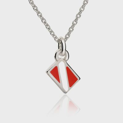 Necklace Dive Flag Pendant on 16&quot; Chain