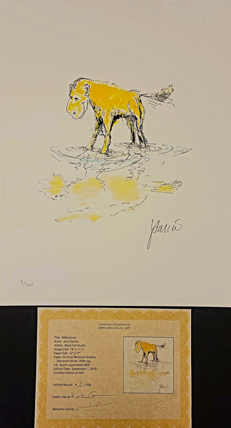 Jerry Garcia Print: Reflections