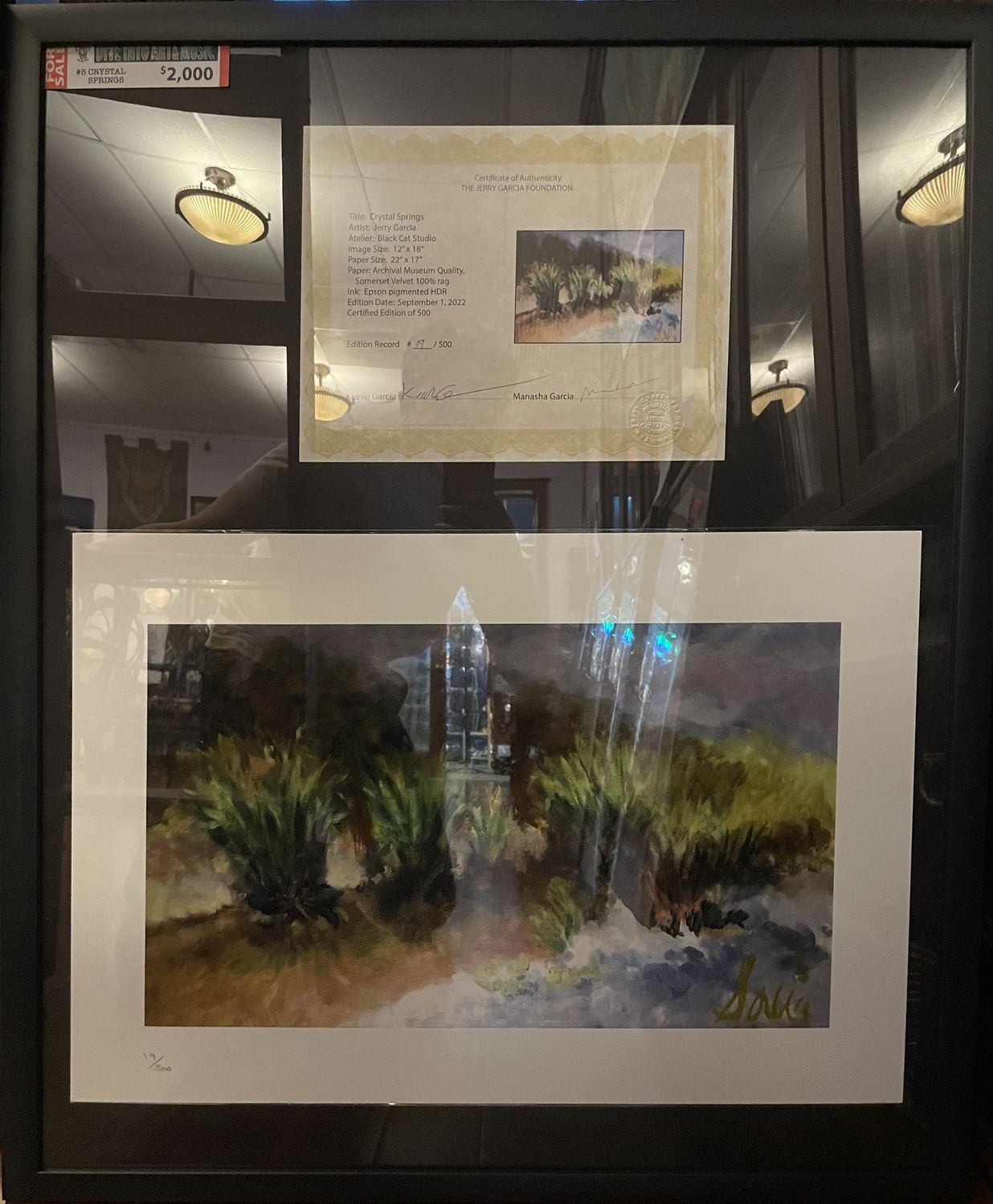 Jerry Garcia Print: Crystal Springs