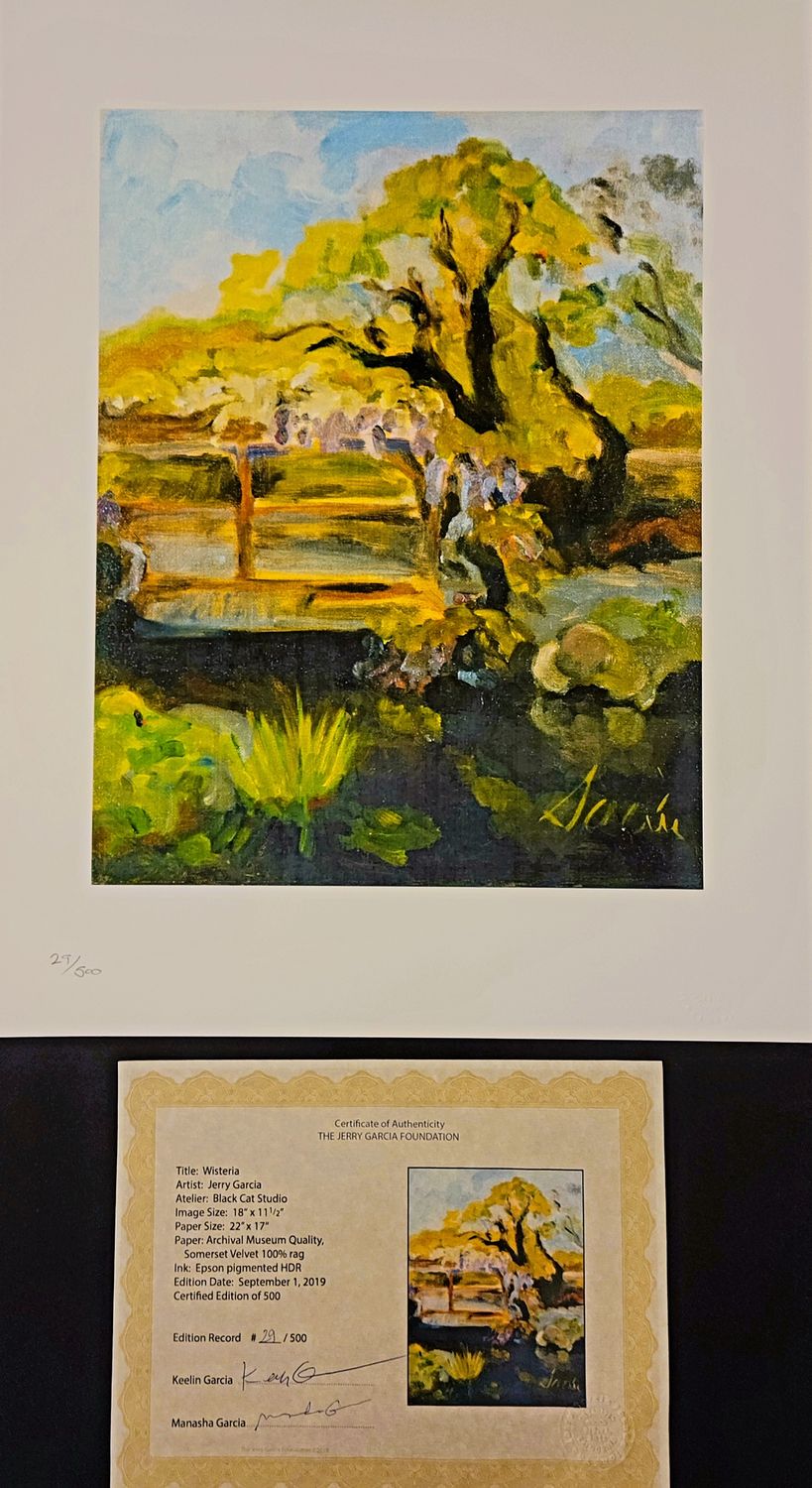 Jerry Garcia Print: Wisteria
