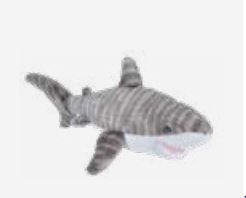 Plush Mini Tiger Shark 10&quot;