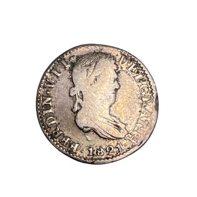 Cuban Treasure Hoard 1 Reale Bust Coin