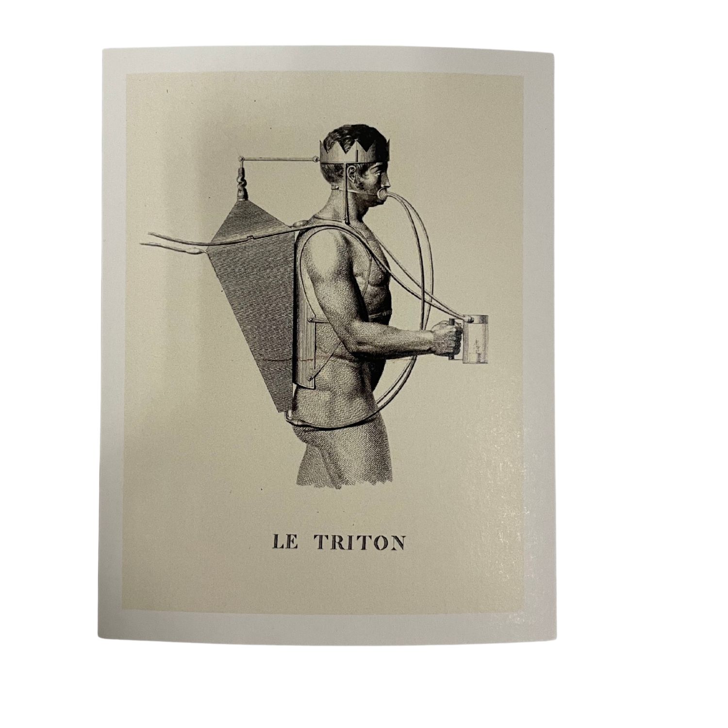 Triton Early Diving Machine Postcard