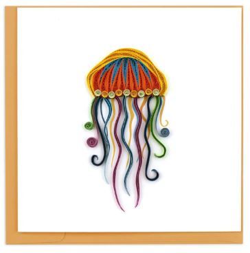 Quilled Jellyfish Greeting Card