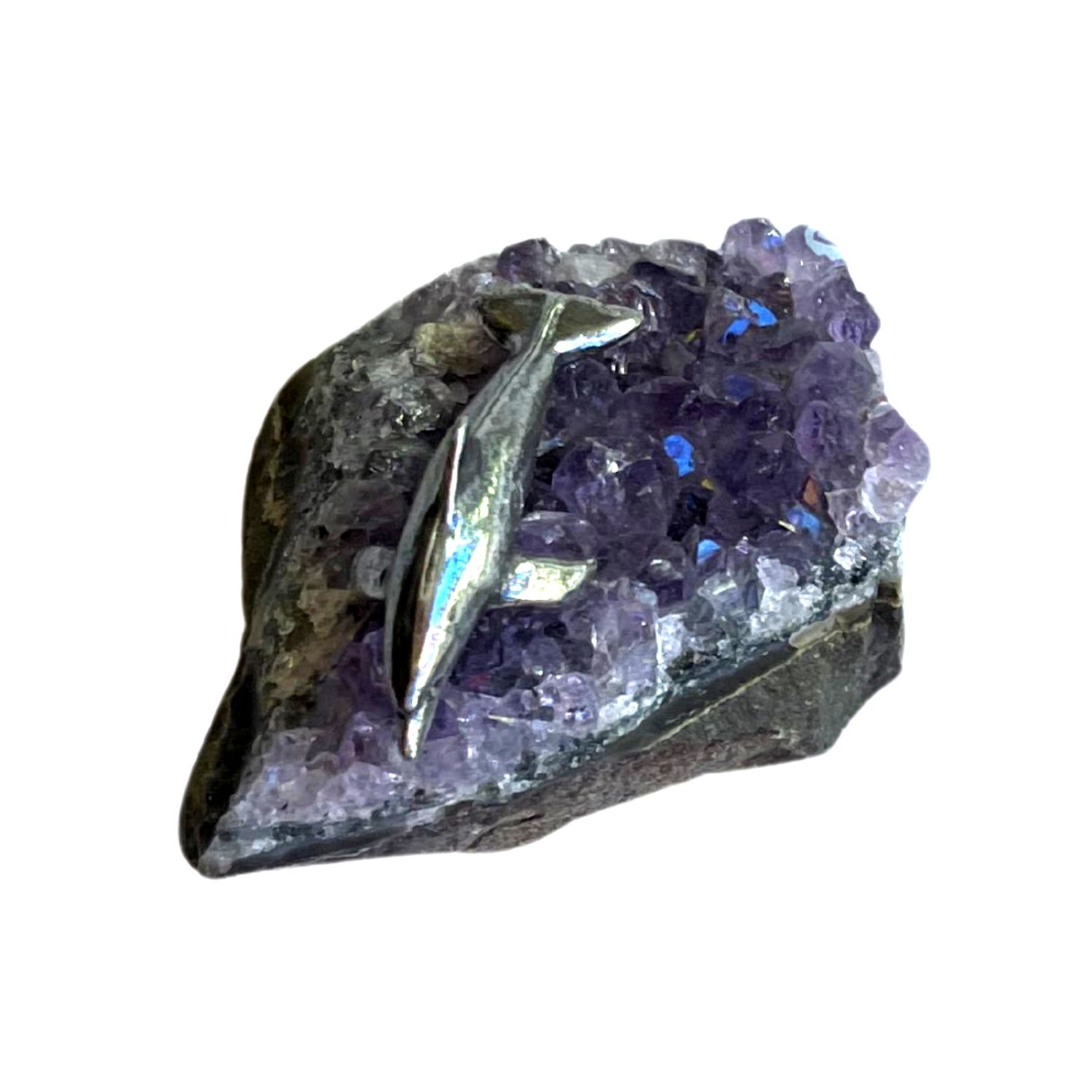 Dolphin on Amethyst