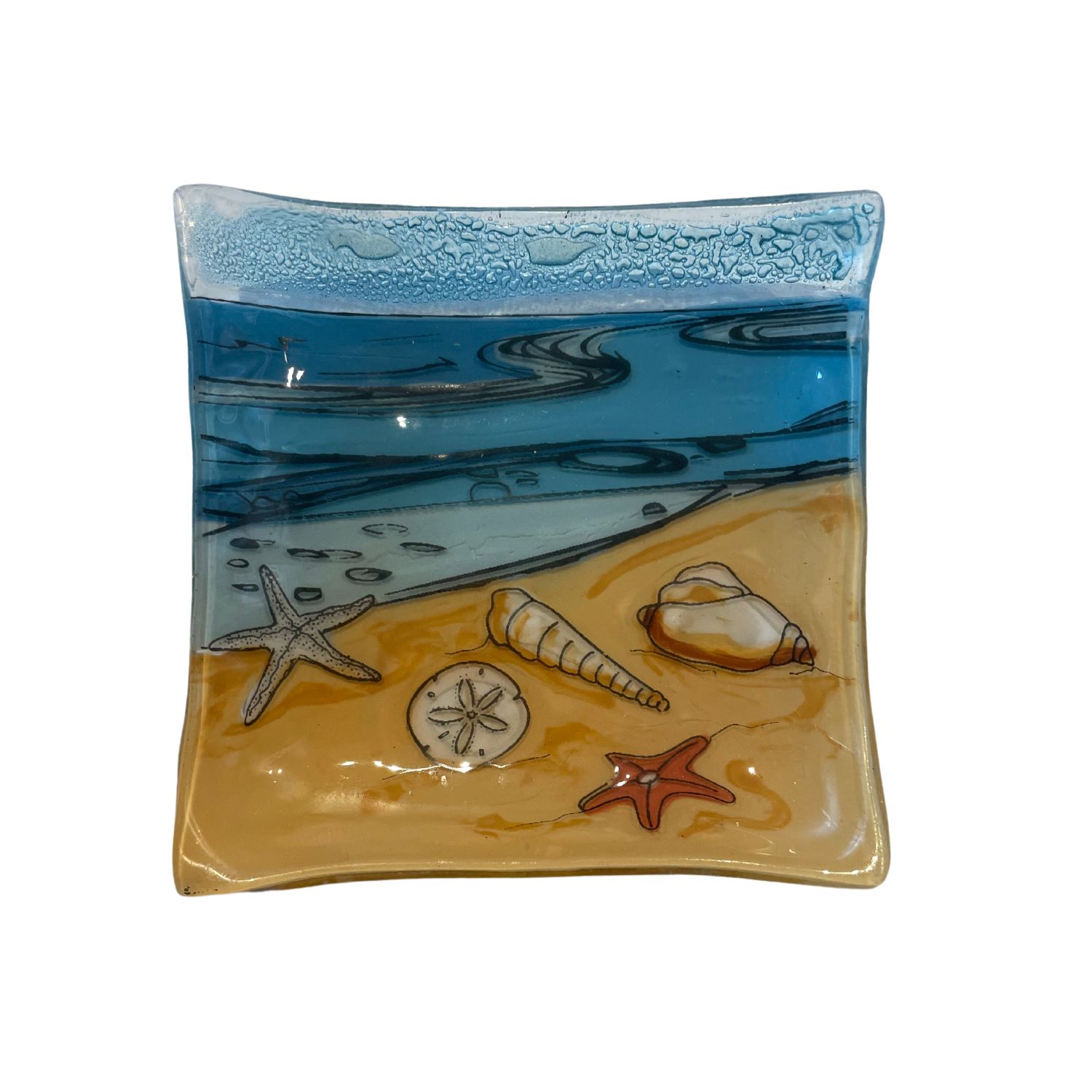 Plate Square Shells 4"x4"