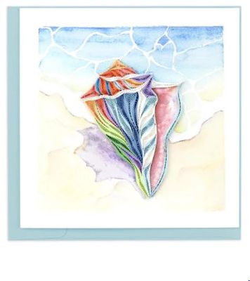 Quilled Conch Shell Greeting Card