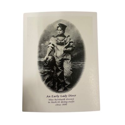 Early Lady Diver Postcard
