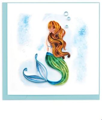 Quilled Mermaid Greeting Card
