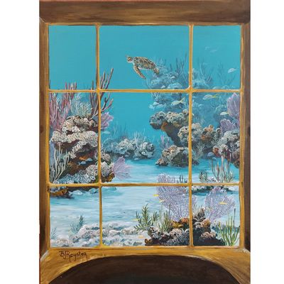 Divers View Painting by BJ Royster