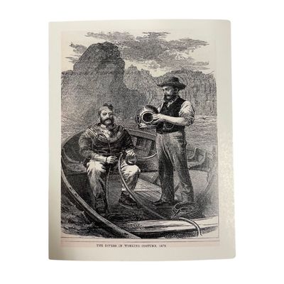 The Divers in Working Costume 1870 Postcard