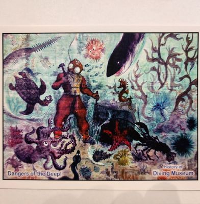 Dangers of the Deep Postcard