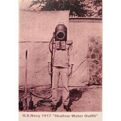 US Navy 1917 Shallow Water Miller Dunn 1 Postcard