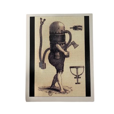 Klingert Early Diving Machine Postcard