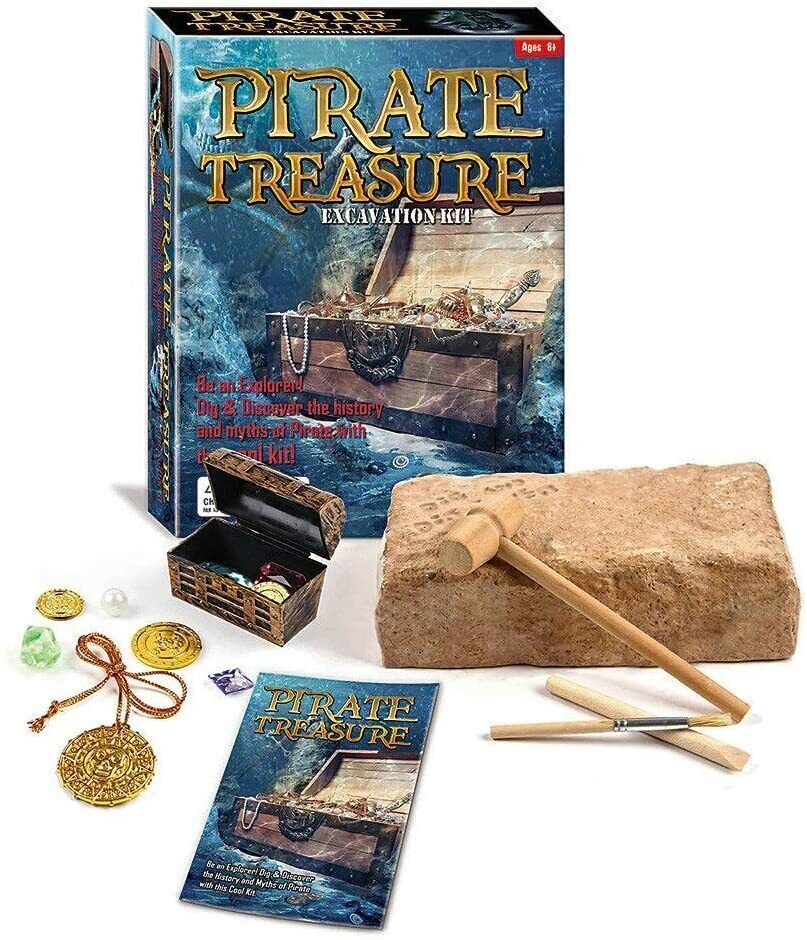 Pirate Treasure Chest Dig 6"