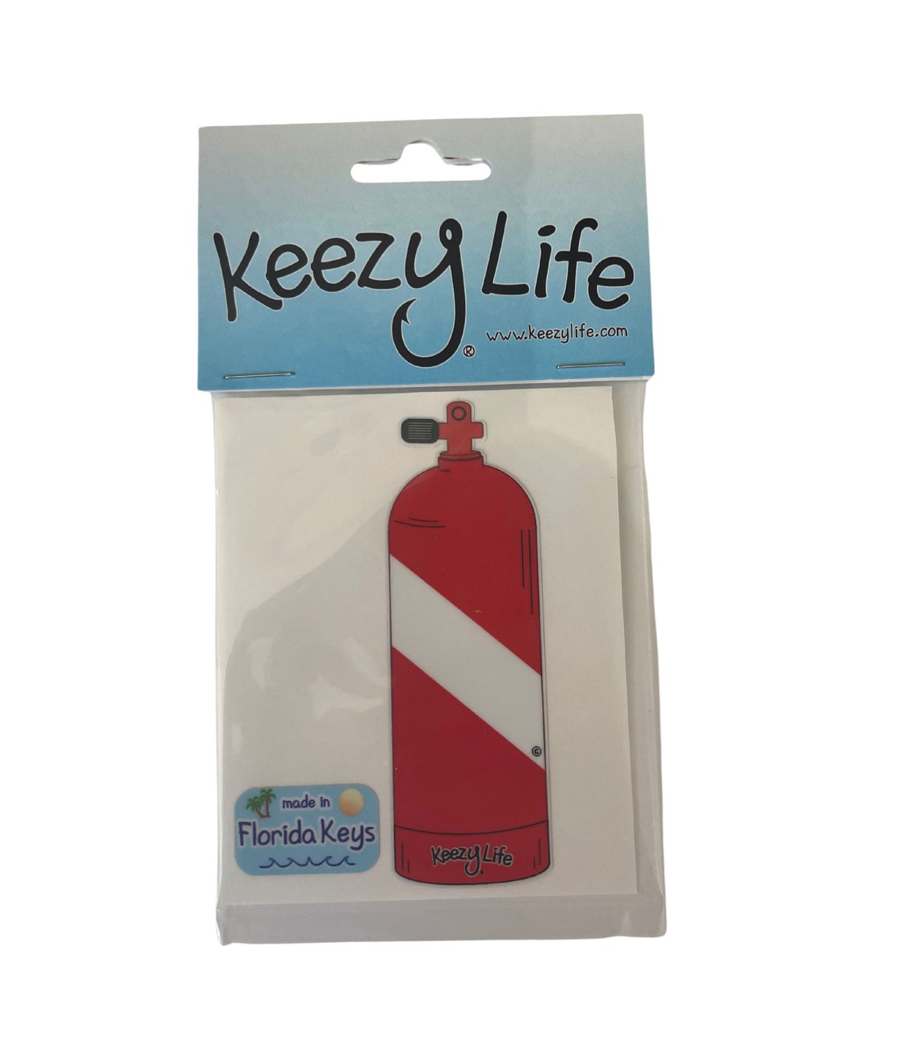 STICKER Scuba Tank Dive Flag