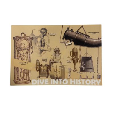 Dive Into History Postcard