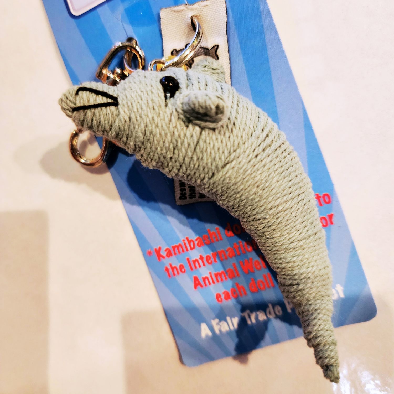 String Doll Key Chain--Dolphin