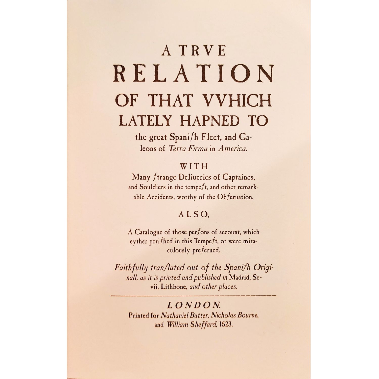 Atocha olde English 1623 Translation