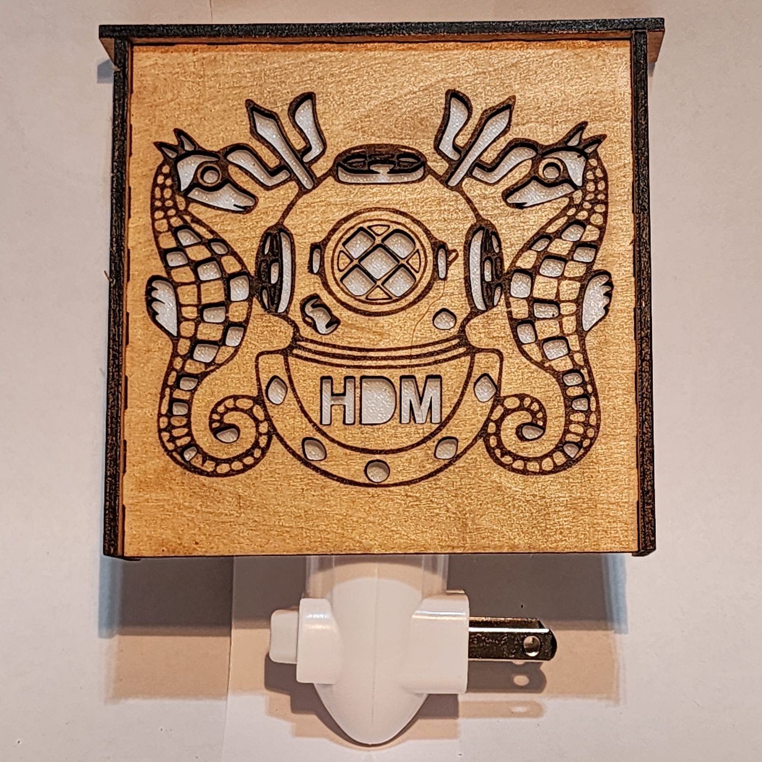 Mark V  Helmet and Seahorse Nightlight