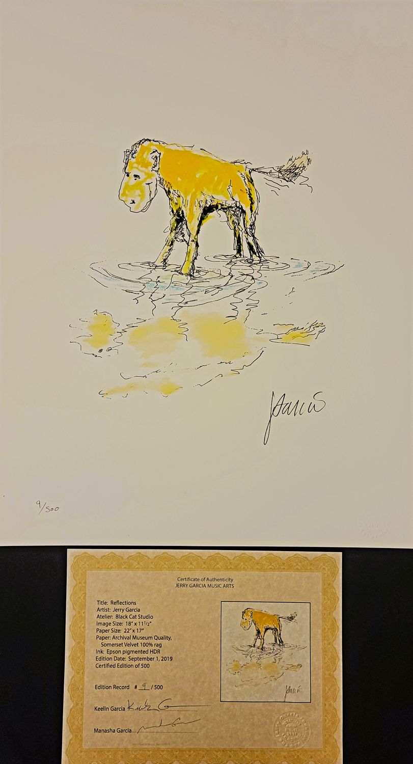 Jerry Garcia Print: Reflections