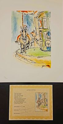 Jerry Garcia Print: Paris Carousel