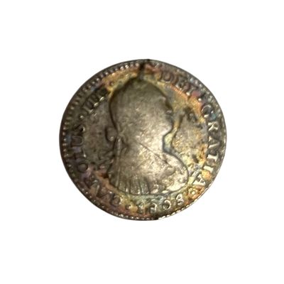 Cuban Treasure Hoard 1 Reale Bust Coin