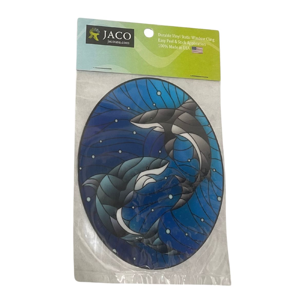 Shark Stained Glass Window Cling