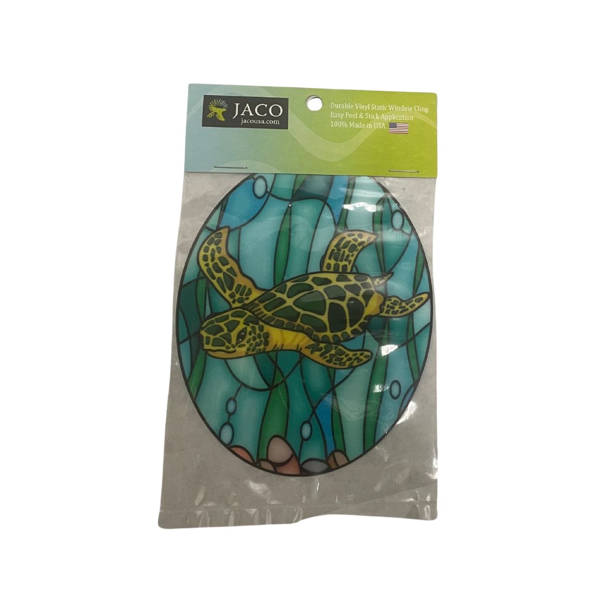Turtle Stained Glass Window Cling