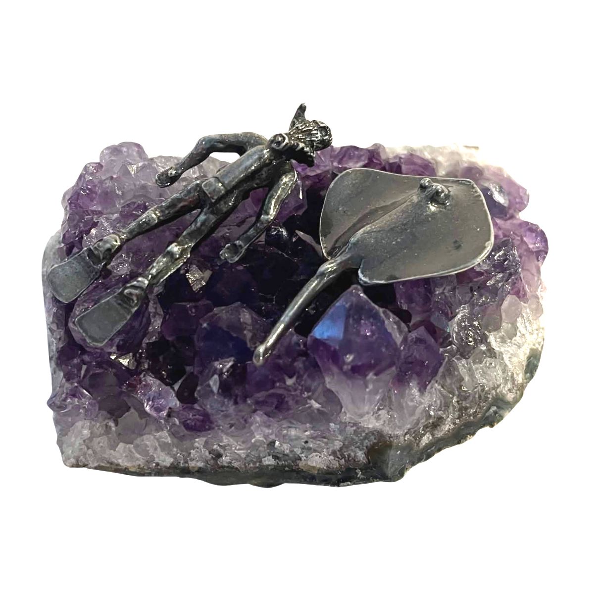 Diver SM w/ Ray on Amethyst