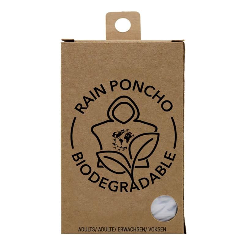Adult Biodegradable Rain Poncho