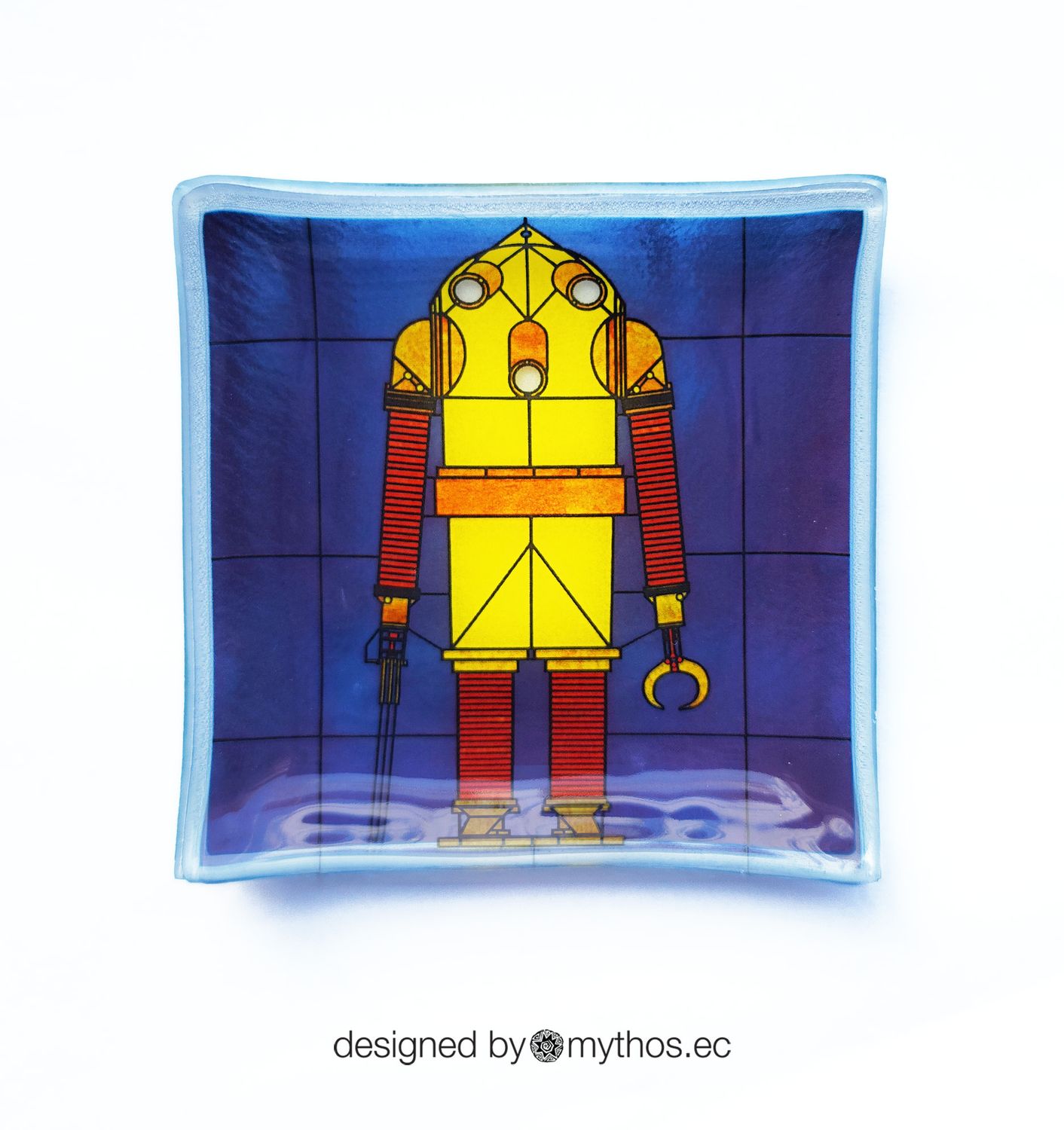 Iron Mike Square Glass Plate