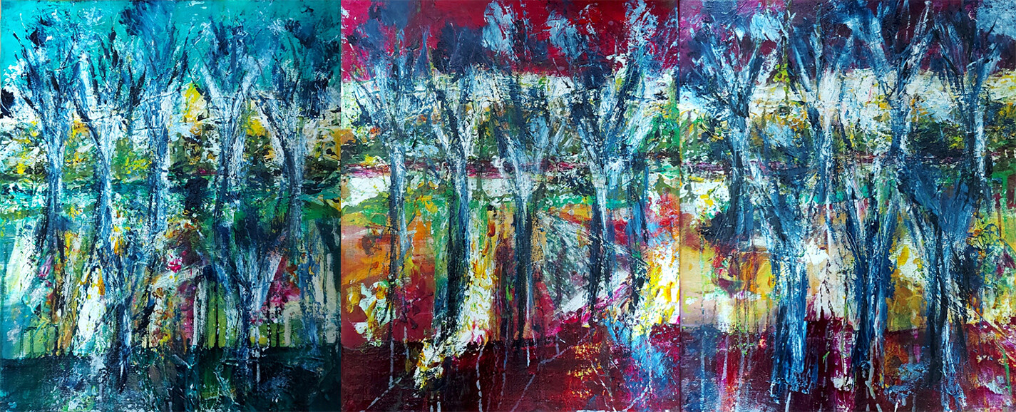 Les arbres voyageurs © Sylvie BRUNEAU Galerie Art Contemporain