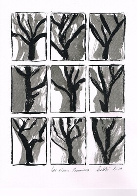 Les vieux pommiers © Sylvie BRUNEAU Galerie Art Contemporain