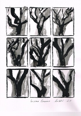 Les vieux pommiers © Sylvie BRUNEAU Galerie Art Contemporain