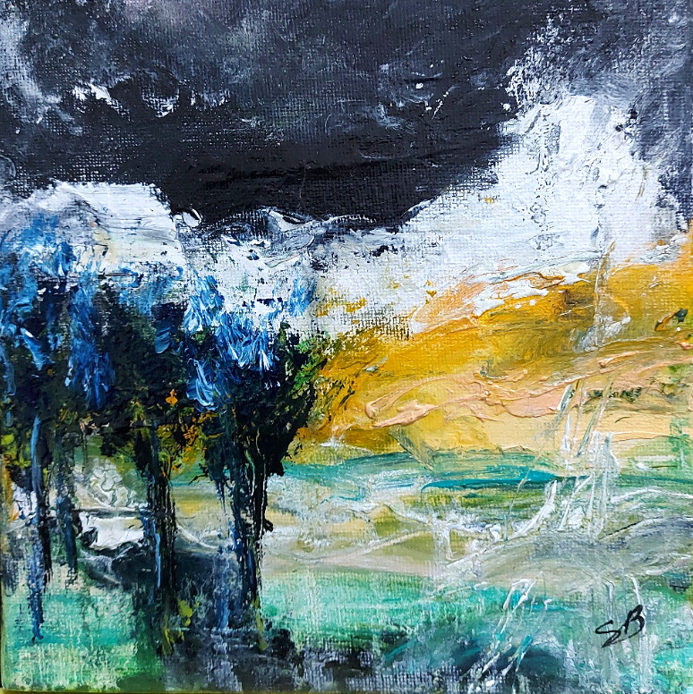 Pluie © Sylvie BRUNEAU Galerie Art Contemporain