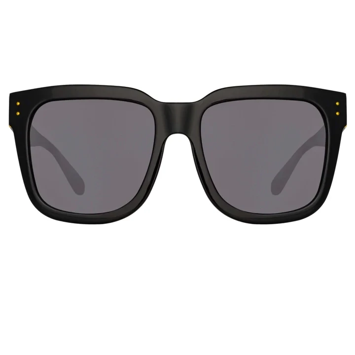 Freya Square Sunglasses, Color: Black