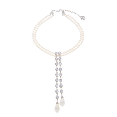 Clear Crystal Pearl Choker