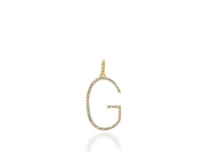14k Letter G Diamond