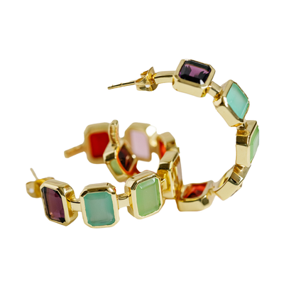 Gesu Hoop Earring Rainbow