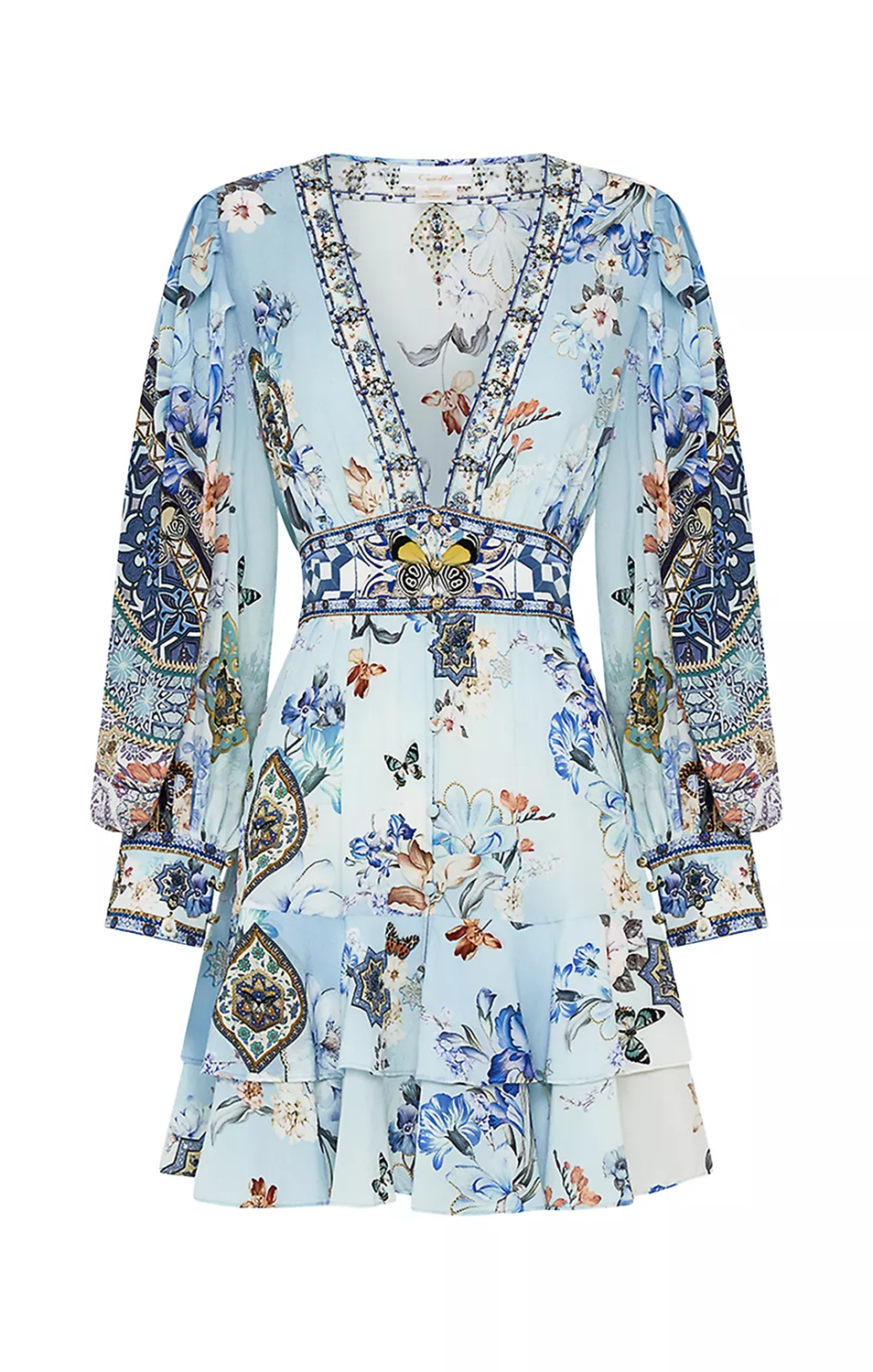 Button Front Frill Dress