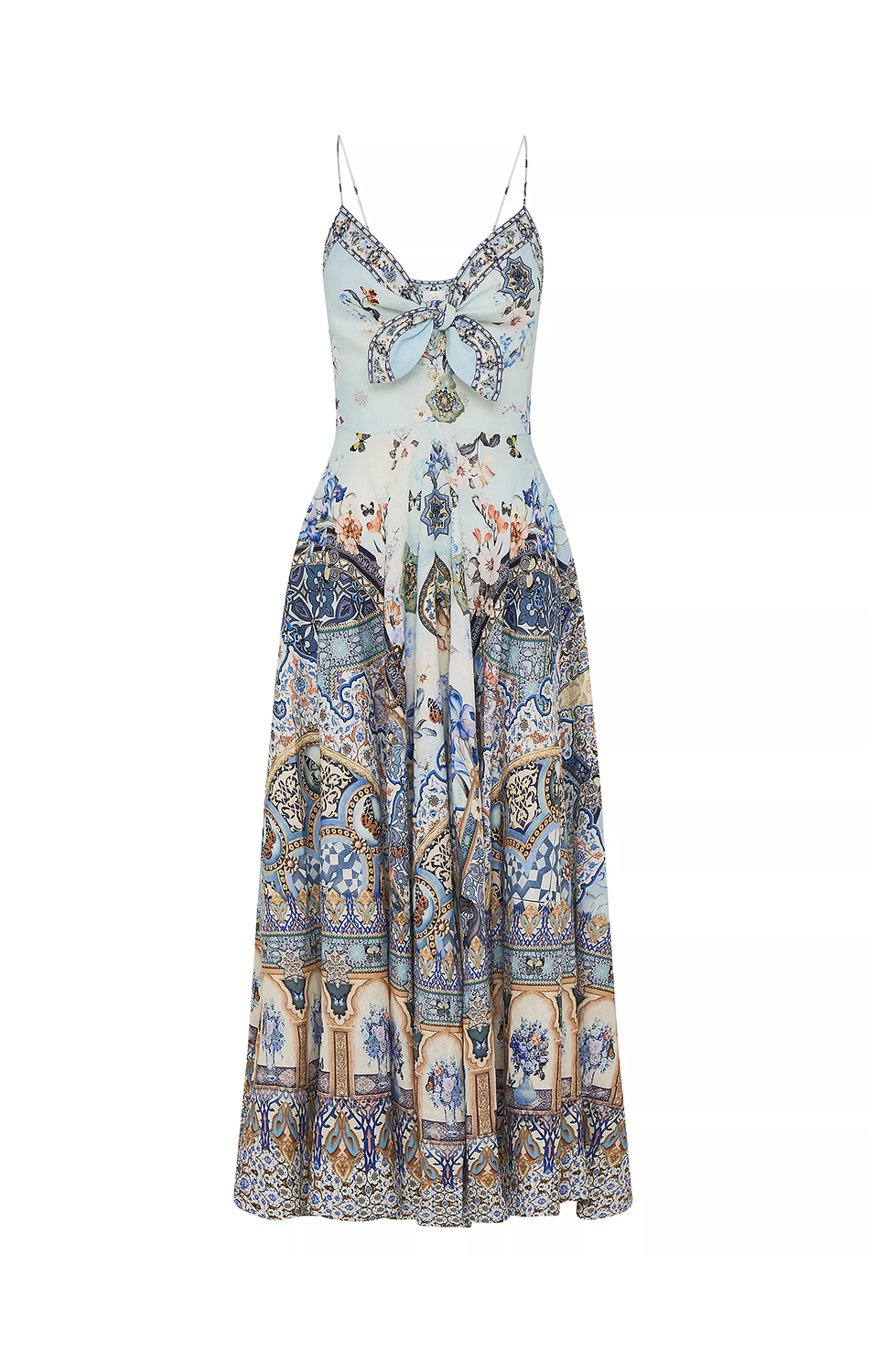 Long Dress Tie Front