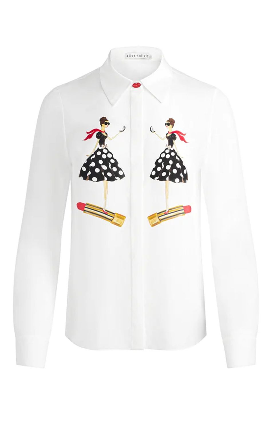 Willa Plkt Top, Color: I Am Woman Off White, Size: s