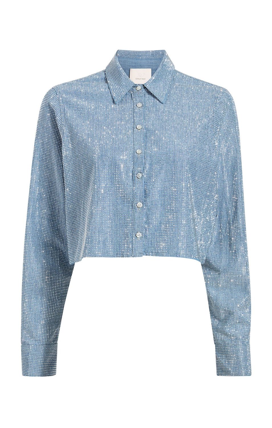 Chambray heatset patricia top