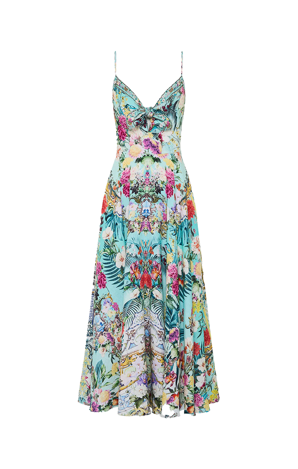 Long Dress Tie Front